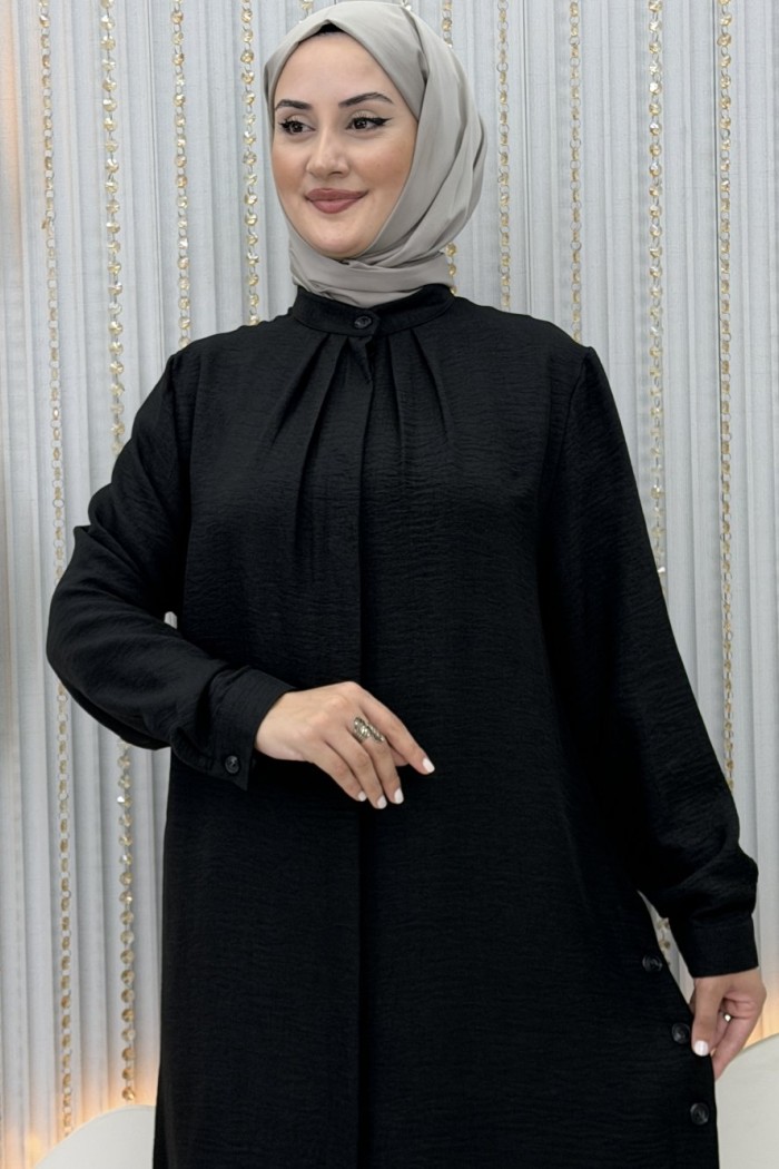 Kamila Pantolonlu Takım  Siyah