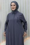 Elif Pantolonlu Takım  Gri