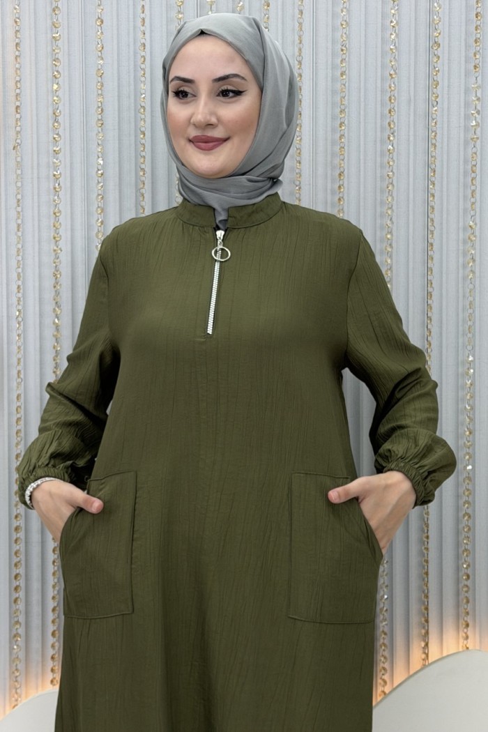 Hale Pantolonlu Takım  Haki