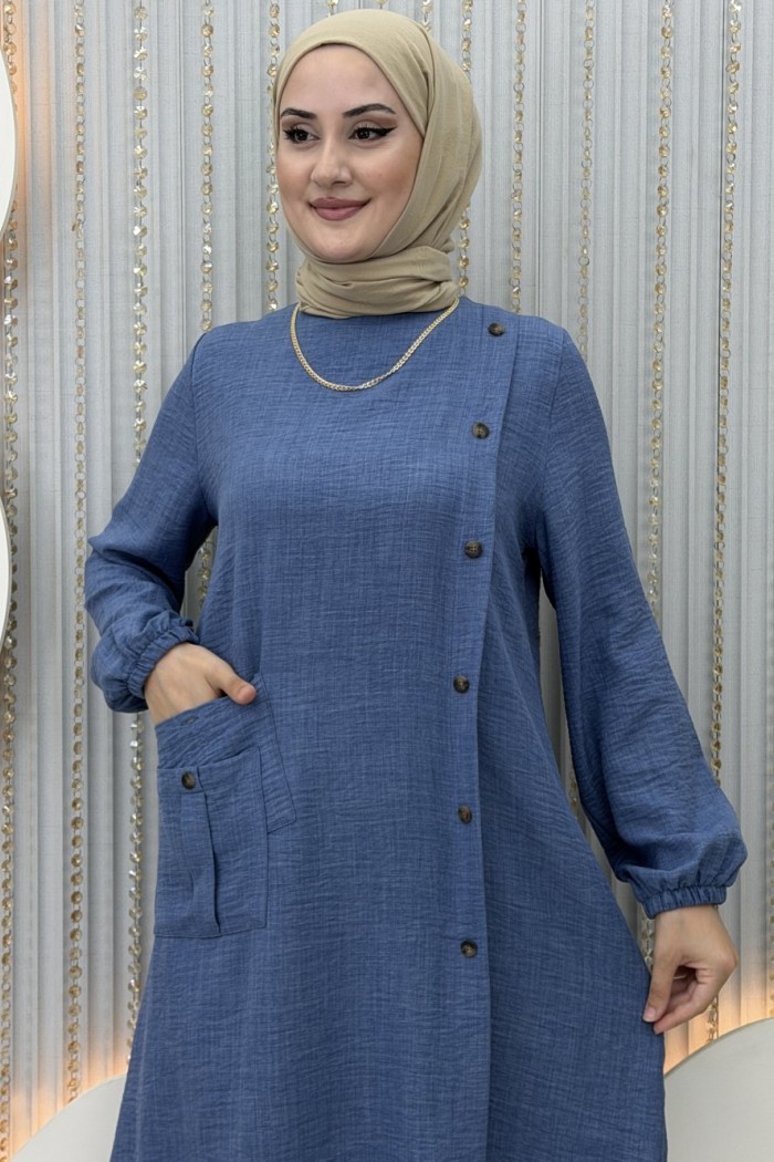 Resmiye Pantolonlu Takım  Mavi