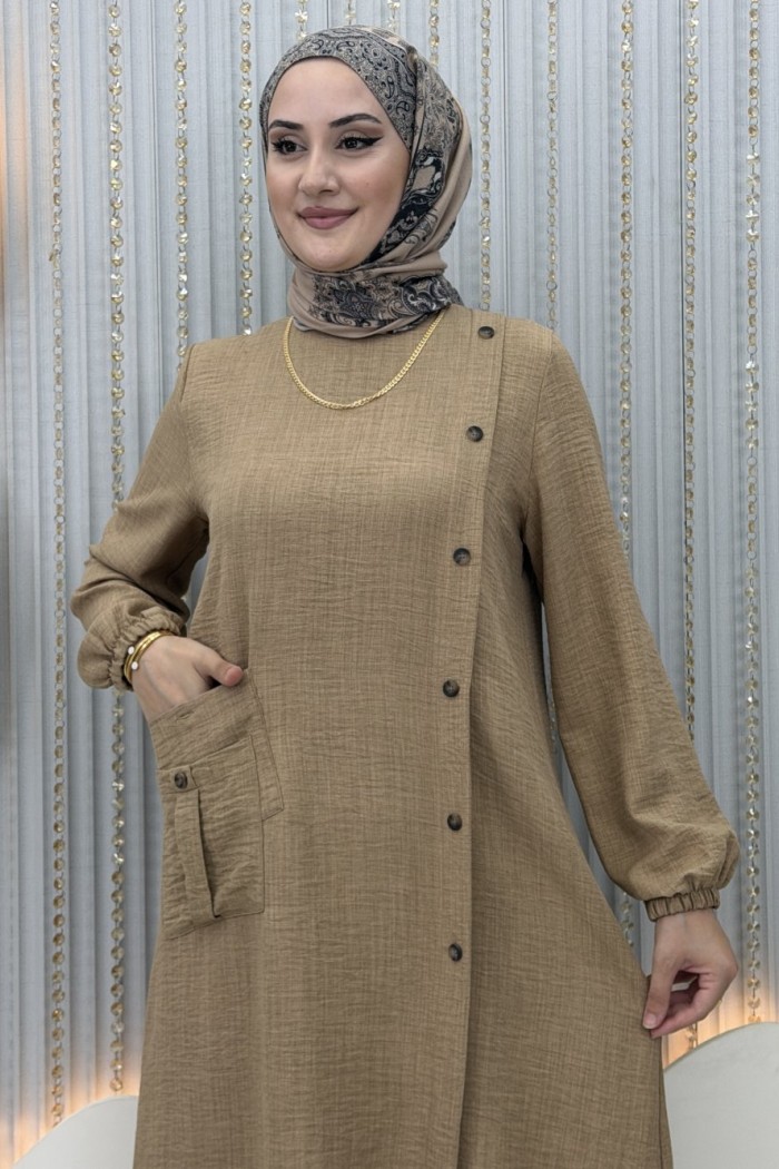 Resmiye Pantolonlu Takım  Vizon