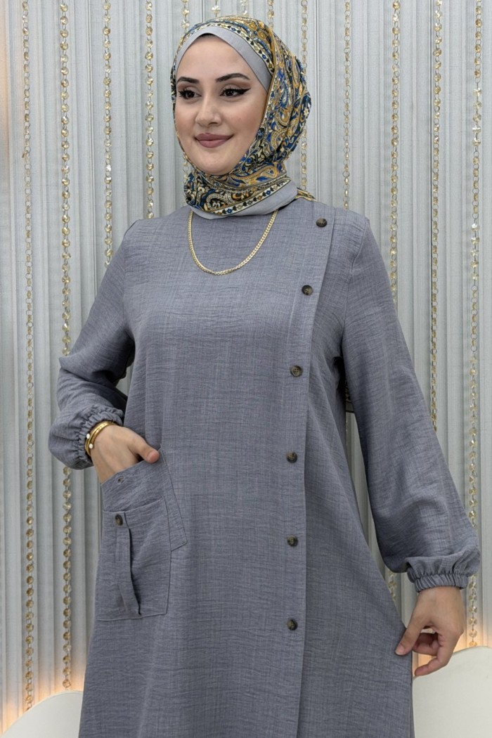 Resmiye Pantolonlu Takım  Gri