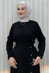 Nurdeste Elbise Siyah