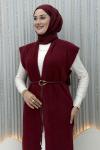 Tüzün Yelek Bordo
