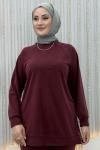 Tilbe Pike Pantolonlu Takım Bordo