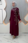 Denizyıldızı abiye elbise  Bordo