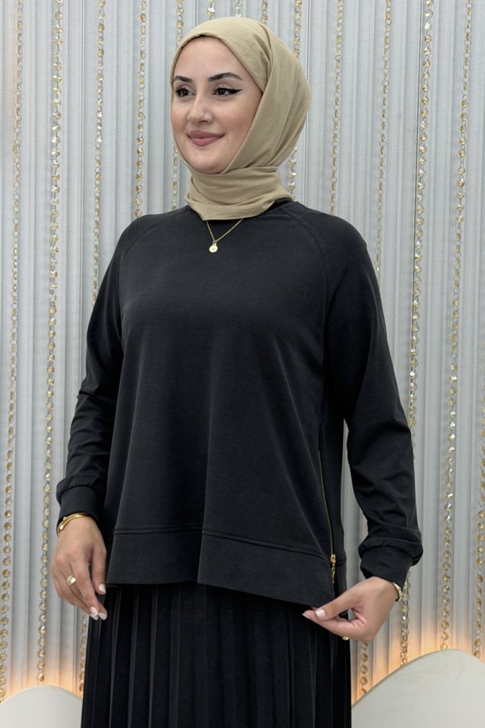 Tuğçe Etekli Takım  Siyah