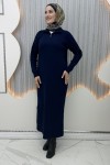 Yalın Elbise Lacivert