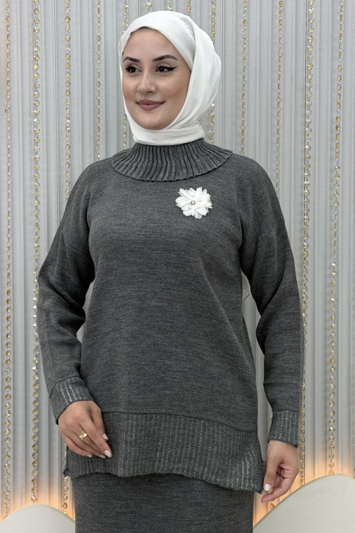 Nevra Etekli Takım Gri