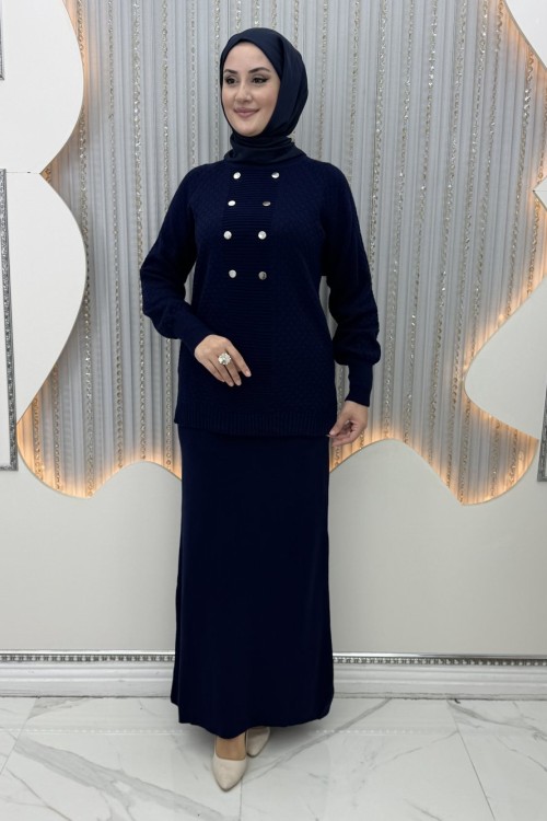 Dicle Etekli Takım  Lacivert