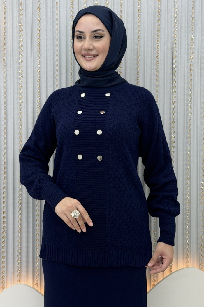 Dicle Etekli Takım  Lacivert