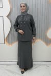 Dicle Etekli Takım  Gri