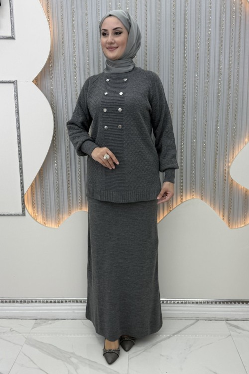 Dicle Etekli Takım  Gri