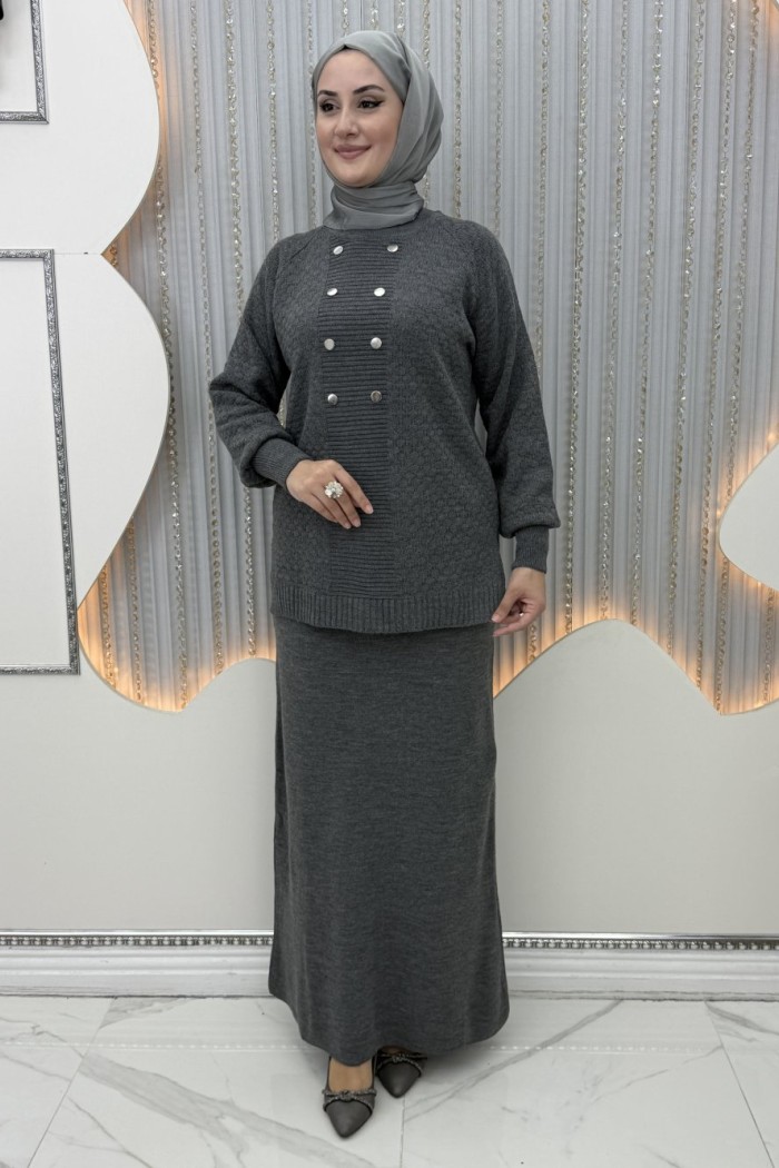 Dicle Etekli Takım  Gri