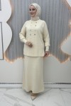 Dicle Etekli Takım  Krem
