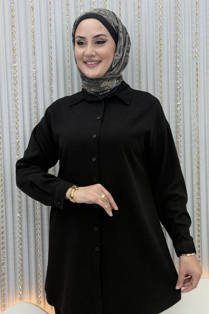 Yüsra Pantolonlu Takım Siyah