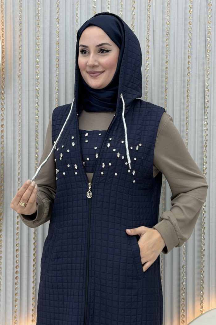 Aşina 3’lü Takım Lacivert Kemik