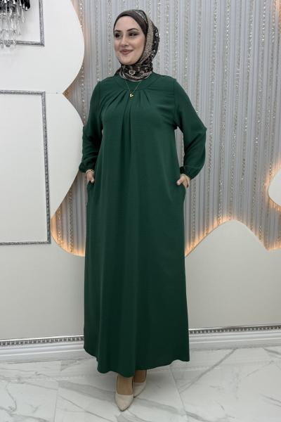 Mariy elbise 54 beden e kadar Zümrüt