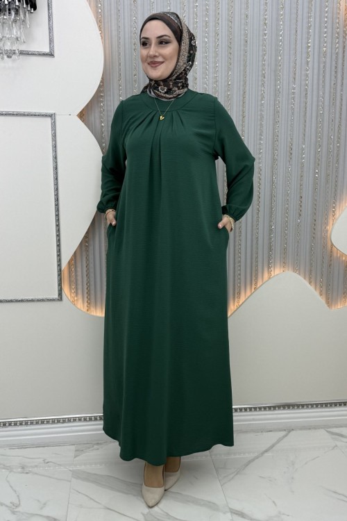 Mariy elbise 54 beden e kadar Zümrüt