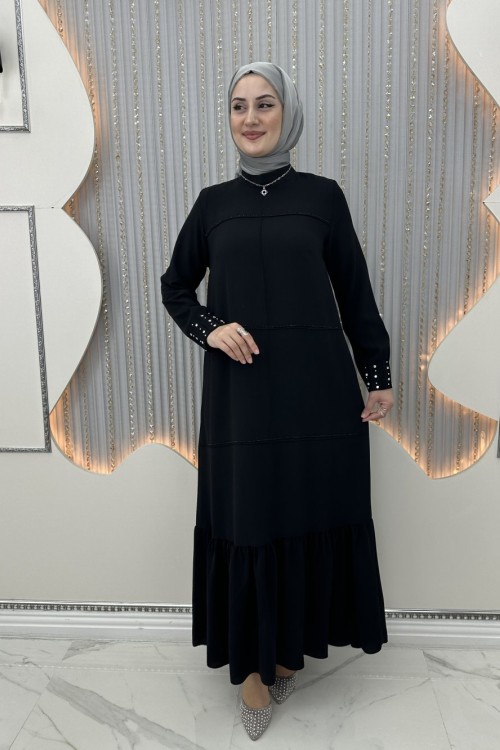 Vira elbise Siyah