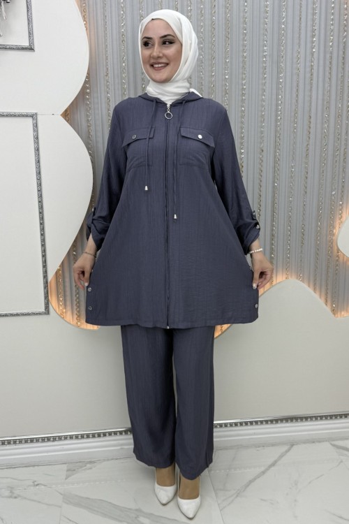 Ares pantolonlu takım Gri