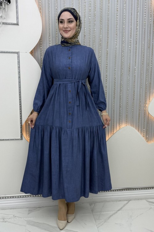 Nihal elbise Mavi