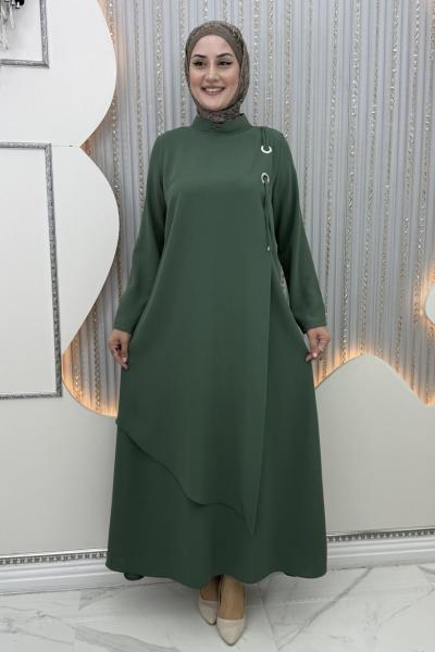 Halka elbise Haki