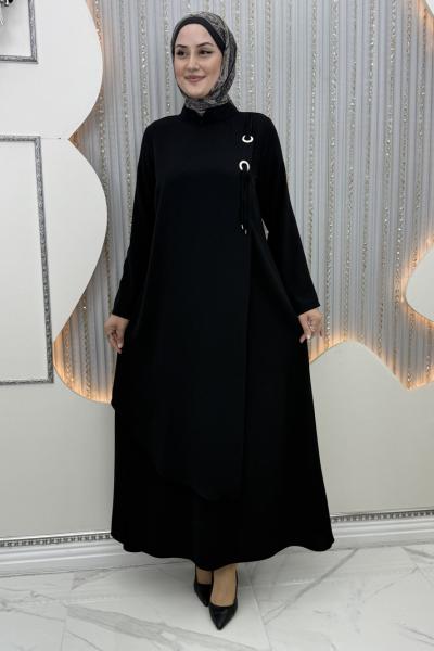 Halka elbise Siyah