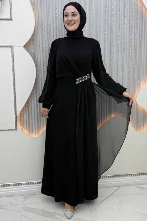 Şuheda Abiye Siyah