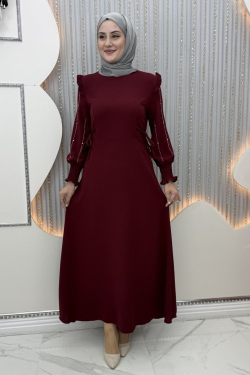 Meyra Elbise Bordo