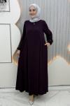 Leyla Elbise Mor
