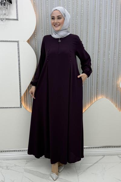 Leyla Elbise Mor