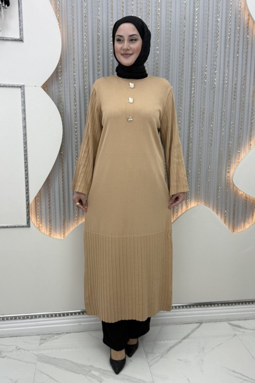 Belis Tunik Elbise Vizon