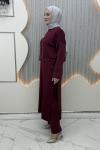 Omay 3’lü takım Bordo
