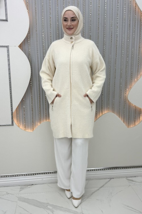 Angora Hırka Krem