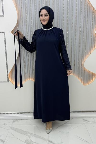 Ayışığı Abiye Lacivert