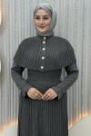 Sümbül Triko Elbise Antrasit