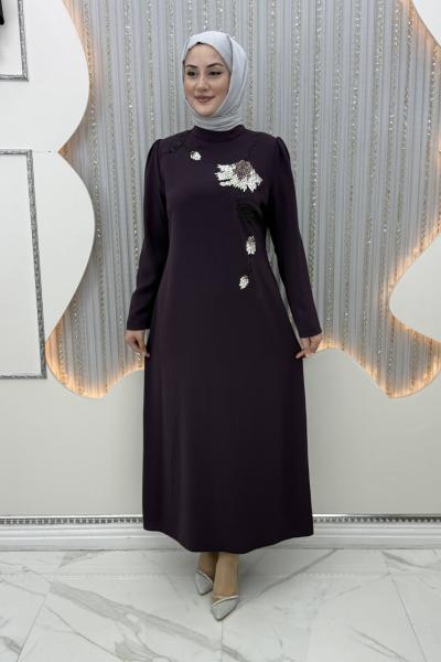 Açelya Abiye  Mor