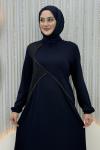 Mina Elbise Lacivert
