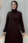 Mina Elbise Kahverengi