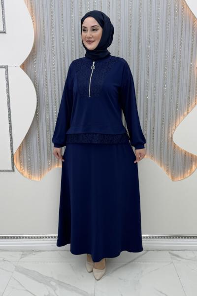 Merve Etekli Takım Lacivert