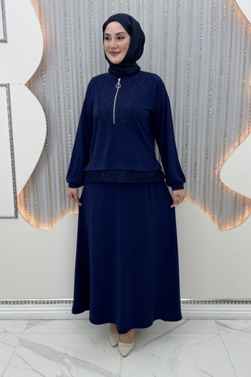 Merve Etekli Takım Lacivert