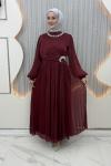 Esinti Abiye Bordo