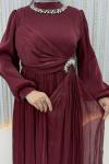 Esinti Abiye Bordo
