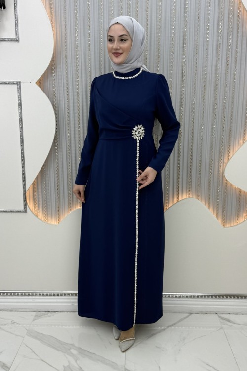 Kışmasalı Abiye Mavi