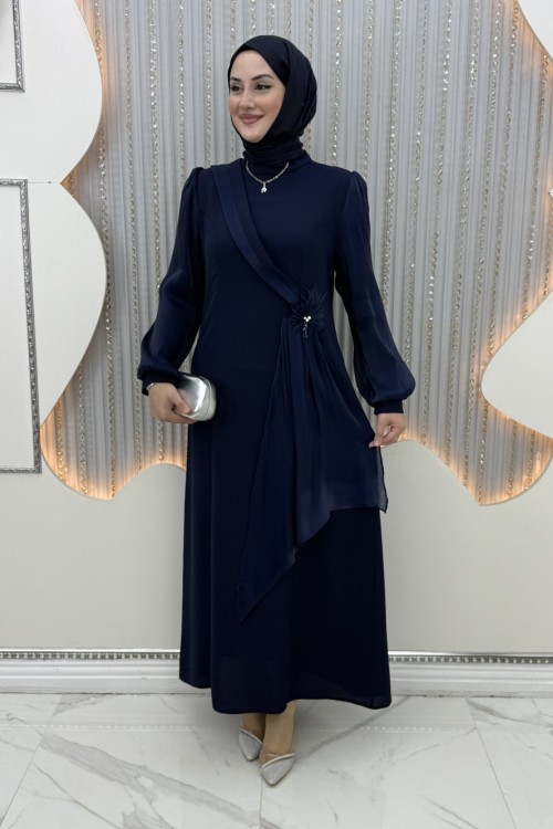 Gülüş Abiye Lacivert