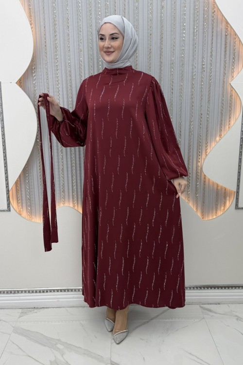 Süzün Abiye Bordo