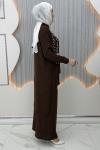 İncitaş Pantolonlu Takım Kahverengi