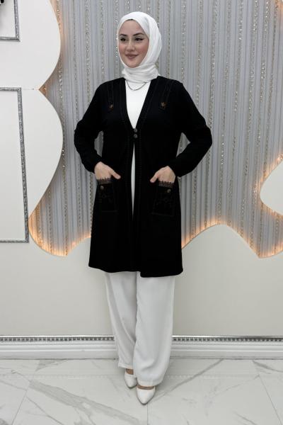 İzel Hırka Siyah