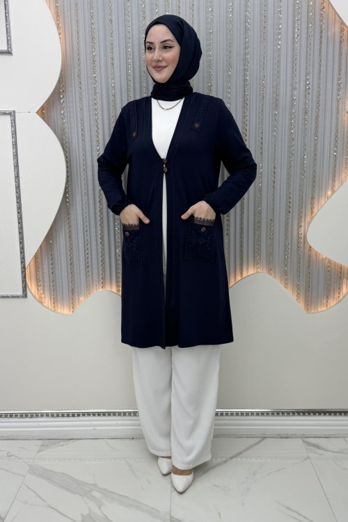İzel Hırka Lacivert